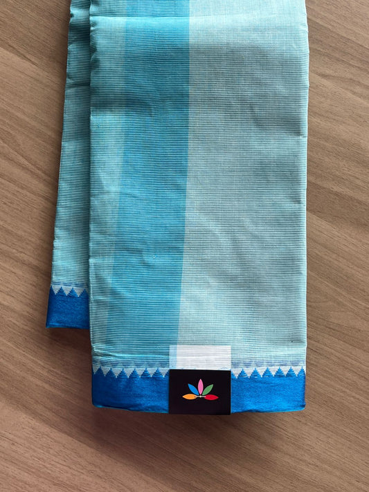 Simple Cotton Saree with Contrast Border (Without blouse) -23111-23112