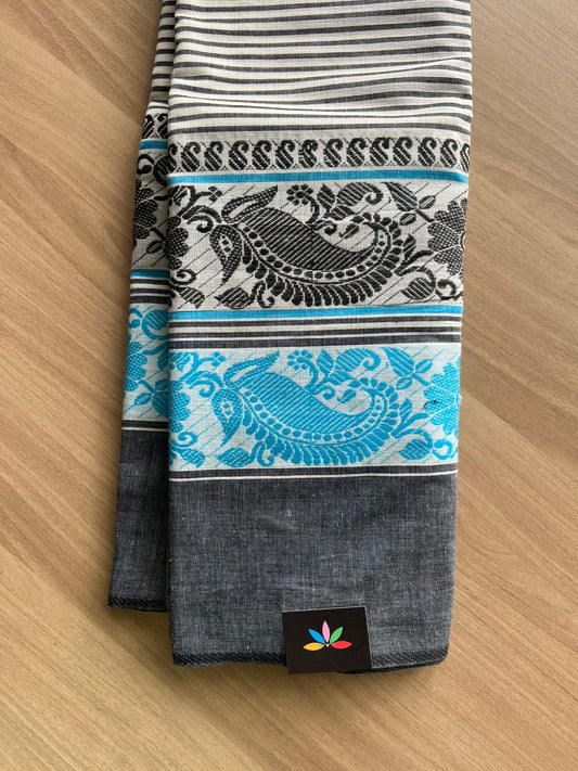 Handloom Bengal Soft Cotton Saree -22844-22845