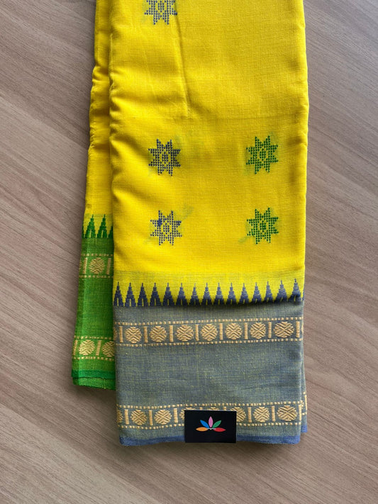 Chakra Border Bengal Soft Cotton Saree -22846-22847