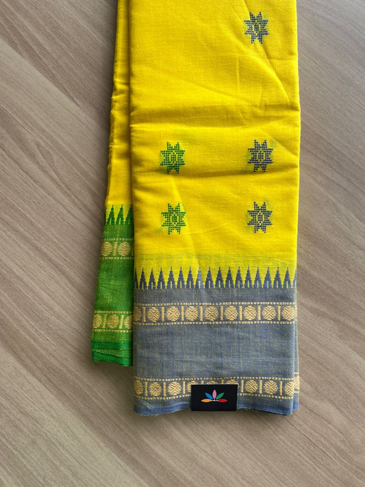Chakra Border Bengal Soft Cotton Saree -22849