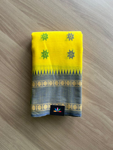 Chakra Border Bengal Soft Cotton Saree -22849