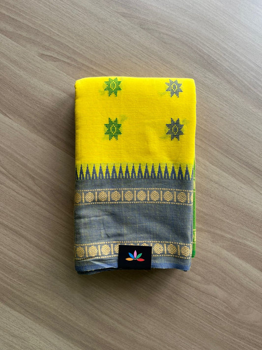 Chakra Border Bengal Soft Cotton Saree -22851