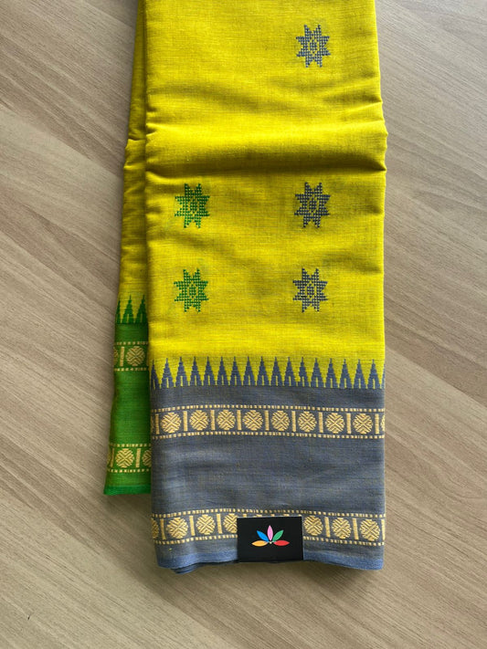 Chakra Border Bengal Soft Cotton Saree -22853