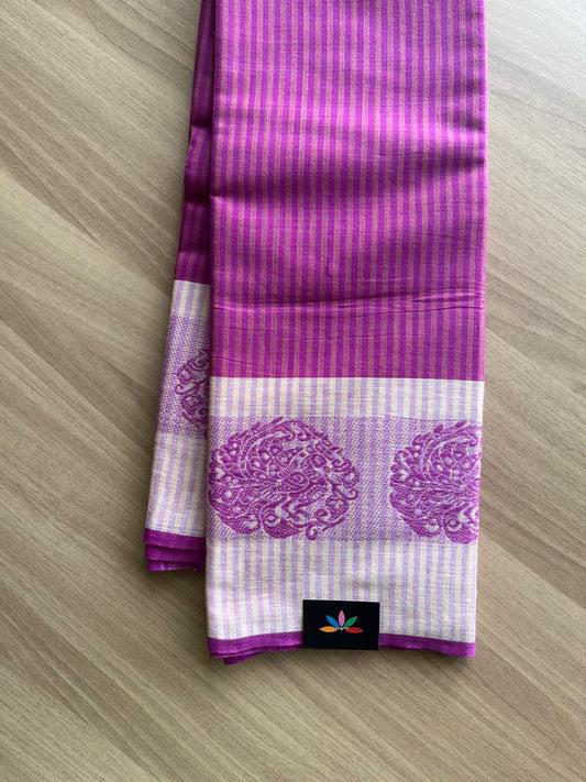 Handloom Bengal Soft Cotton Saree (Without blouse) - 22862