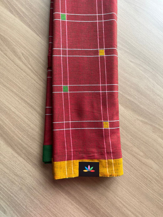 Handloom Bengal Soft Cotton Saree -23015-23016
