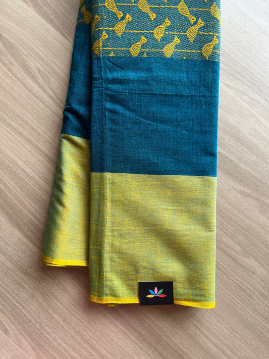 Handloom Bengal Soft Cotton Saree -23057