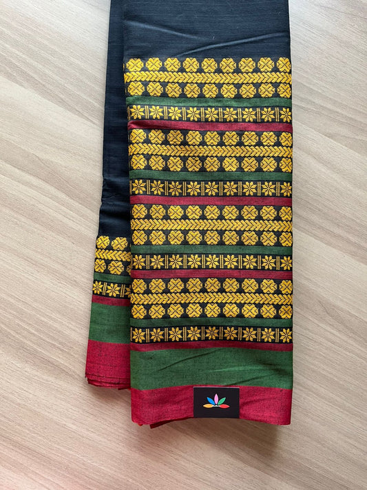Handloom Bengal Soft Cotton Saree - 23064