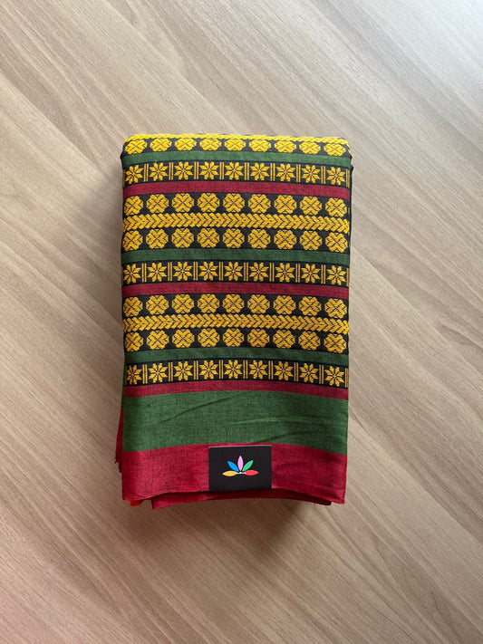 Handloom Bengal Soft Cotton Saree - 23064
