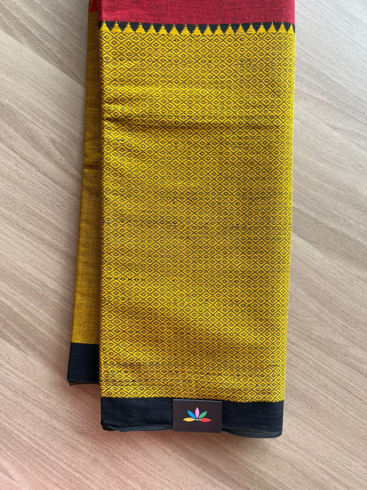 Handloom Bengal Soft Cotton Saree - 23074