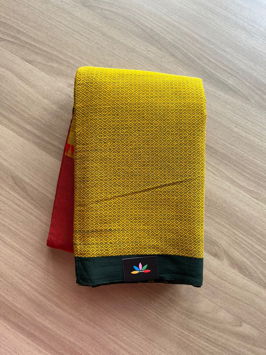 Handloom Bengal Soft Cotton Saree - 23076