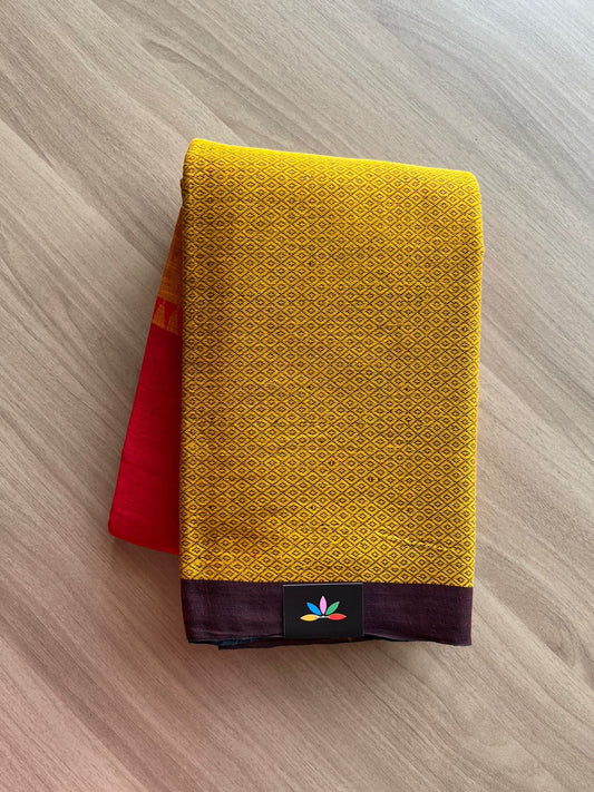 Handloom Bengal Soft Cotton Saree - 23077