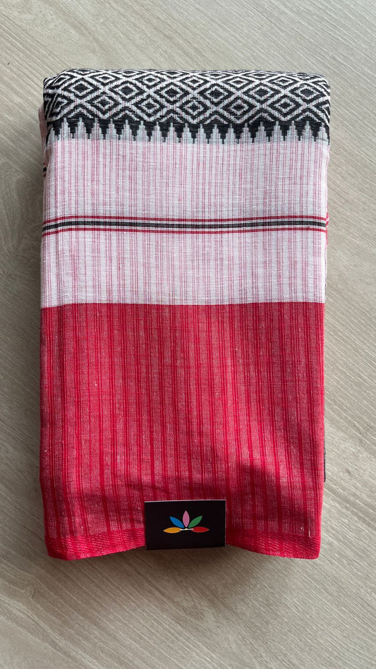 Handloom Bengal Soft Cotton Saree -25912