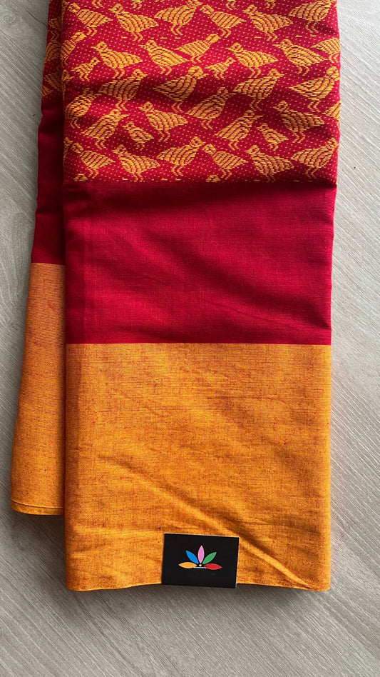 Handloom Bengal Soft Cotton Saree -25921