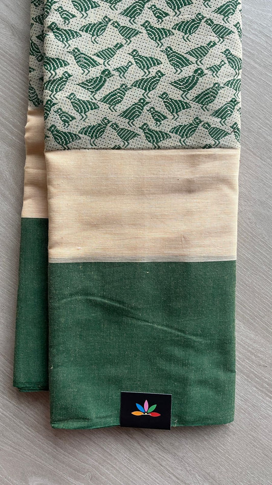 Handloom Bengal Soft Cotton Saree -25922