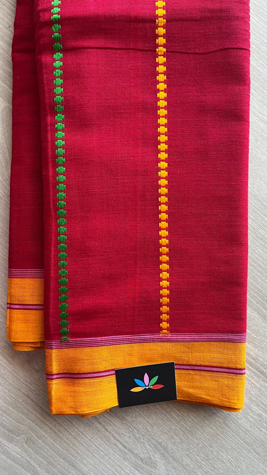 Handloom Bengal Soft Cotton Saree -25962