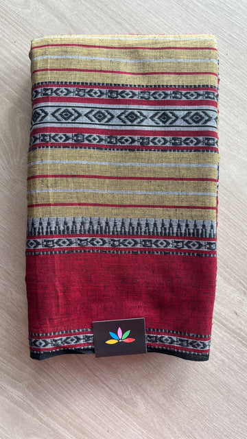 Handloom Bengal Soft Cotton Saree -25965