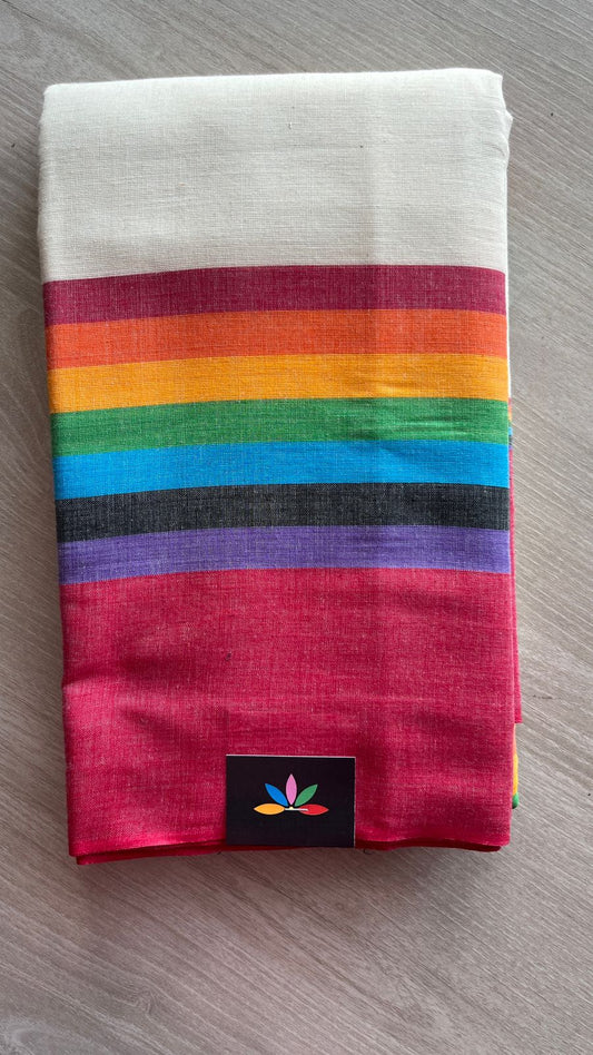 Handloom Bengal Soft Cotton Saree -25971-25972