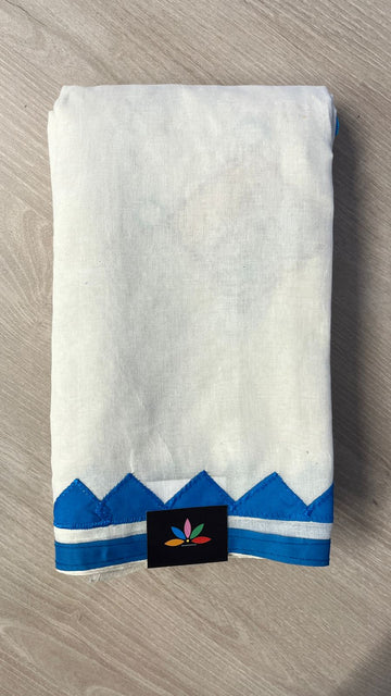 Appliqué work Bengal Cotton Saree (Without blouse) -25994