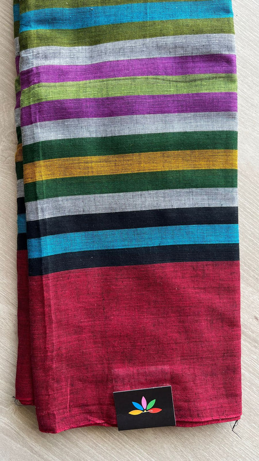 Handloom Bengal Soft Cotton Saree -26011