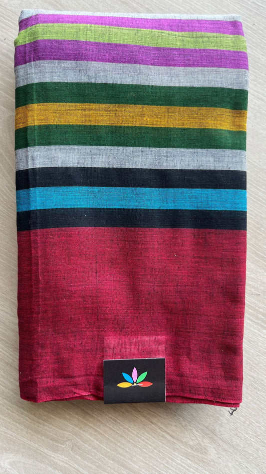 Handloom Bengal Soft Cotton Saree -26011