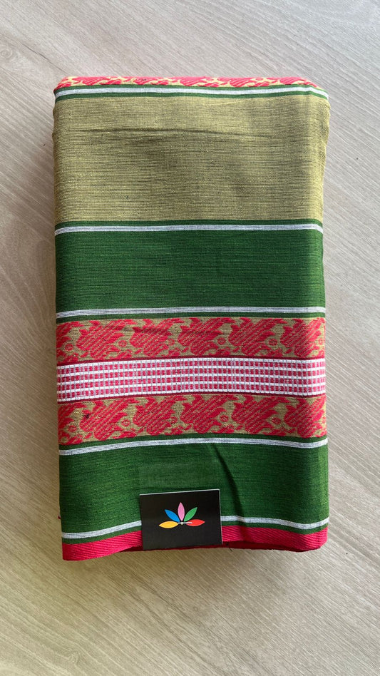 Handloom Bengal Soft Cotton Saree -26016