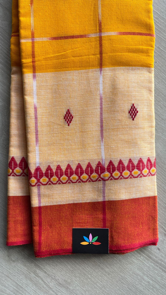 Handloom Bengal Soft Cotton Saree -26017