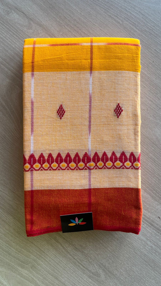 Handloom Bengal Soft Cotton Saree -26017