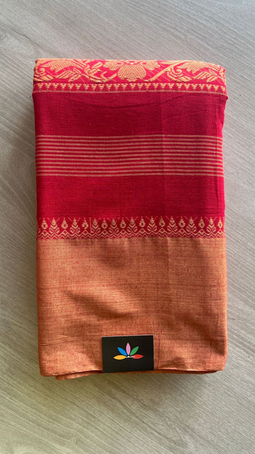 Handloom Bengal Soft Cotton Saree -26018