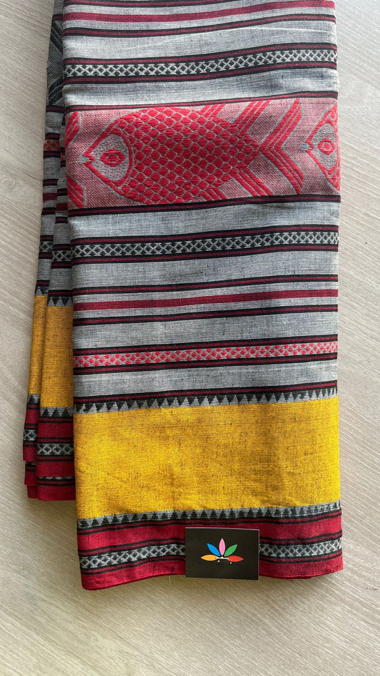 Handloom Bengal Soft Cotton Saree -26038