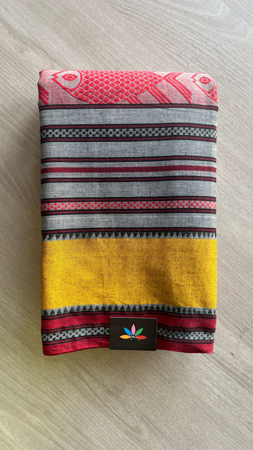 Handloom Bengal Soft Cotton Saree -26038