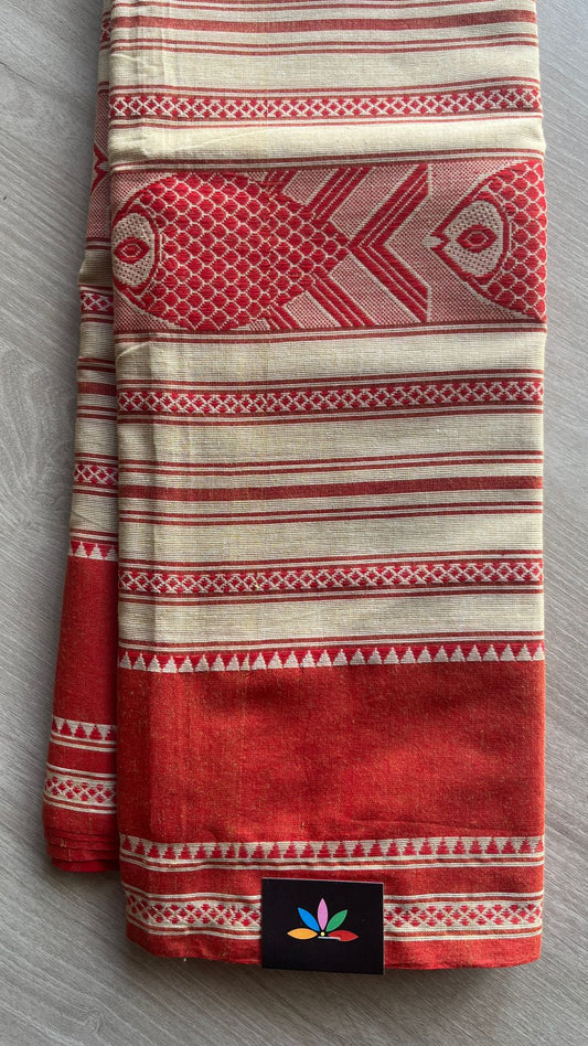 Handloom Bengal Soft Cotton Saree -26042