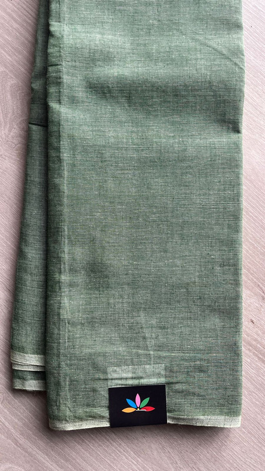 Plain Cotton Saree -26050