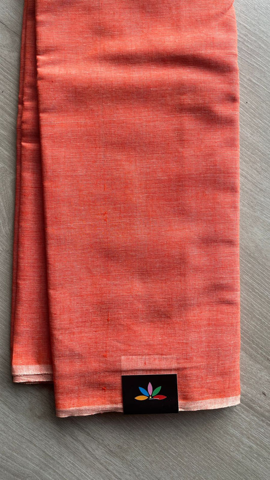 Plain Cotton Saree -26051