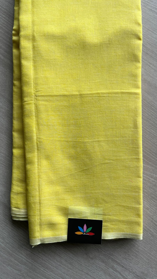 Plain Cotton Saree -26052