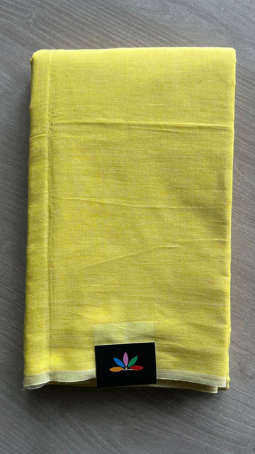 Plain Cotton Saree -26052