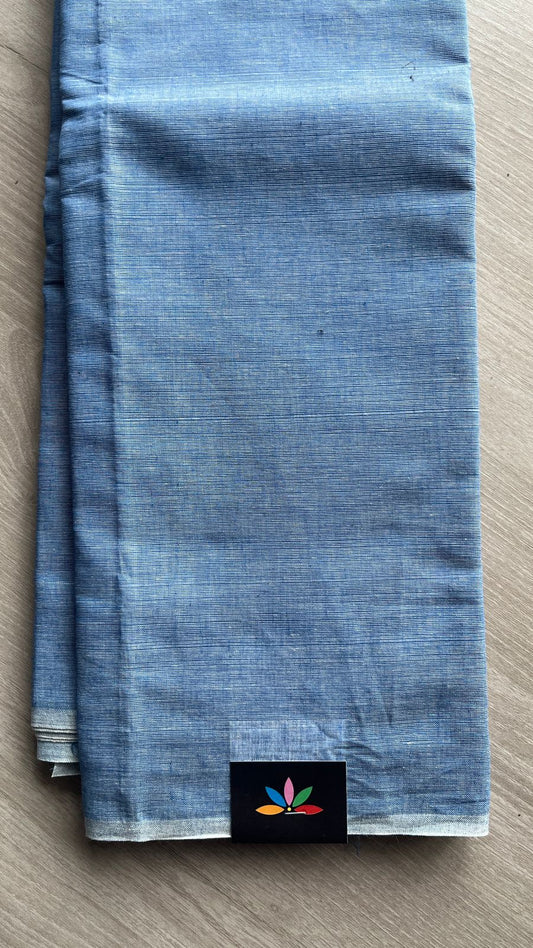 Plain Cotton Saree -26053