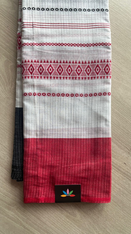 Handloom Bengal Soft Cotton Saree -26106