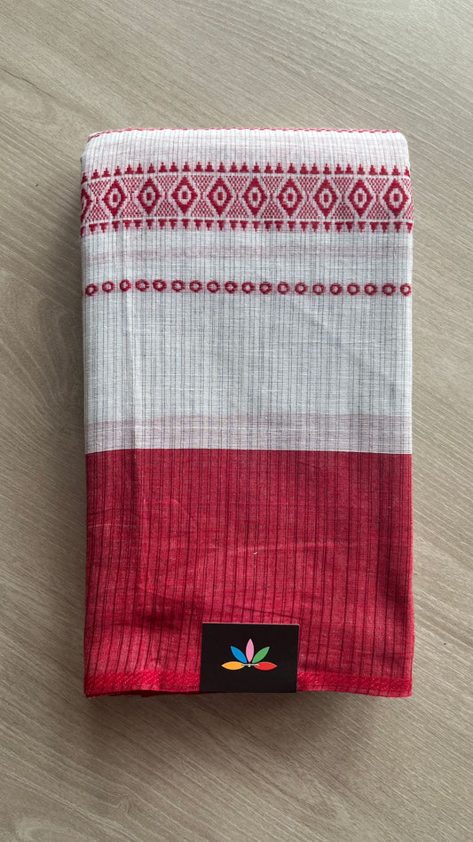 Handloom Bengal Soft Cotton Saree -26106