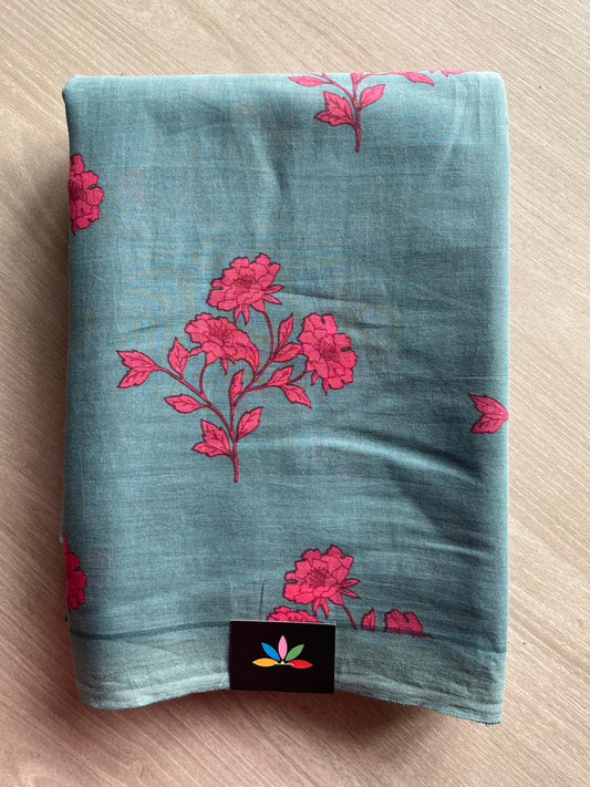 Printed Fine Mul Cotton Saree-26735