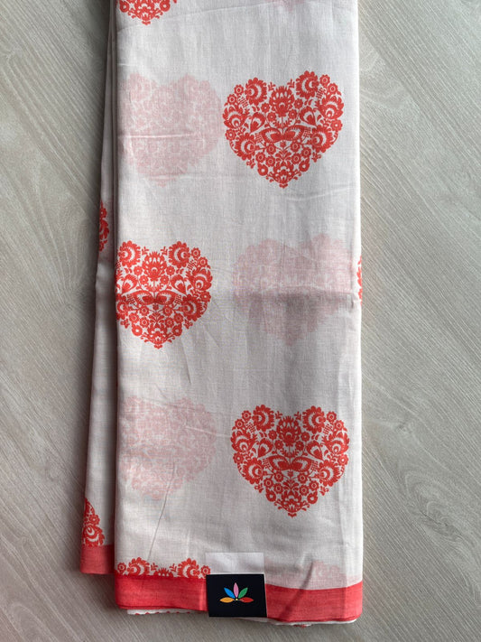 Printed Fine Mul Cotton Saree-26738