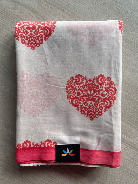 Printed Fine Mul Cotton Saree-26738