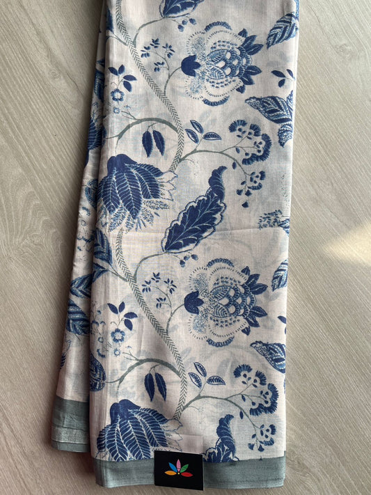 Printed Fine Mul Cotton Saree-26739