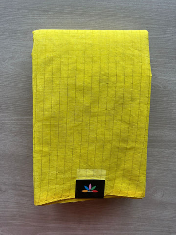 Simple Zari Checks Cotton Starched Saree (Without blouse) - 36327-36328