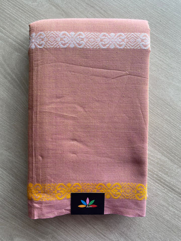 Dusty Rosewood Handloom Bengal Soft Cotton Saree (Without blouse) -30862-30864