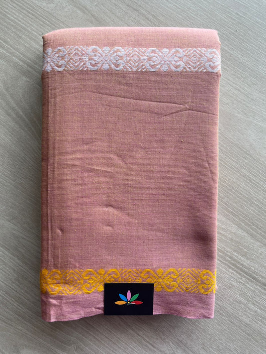 Dusty Rosewood Handloom Bengal Soft Cotton Saree (Without blouse) -30862-30864