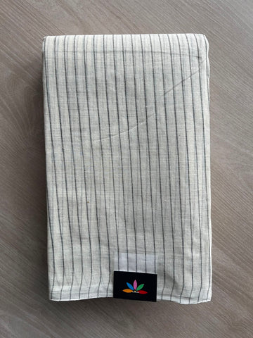 Simple Stripped Cotton Saree (Without blouse) -34027-34029