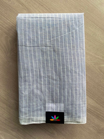 Simple Stripped Cotton Saree (Without blouse) -34030-34032