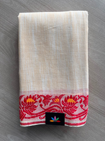 Bengal Soft Cotton Saree (Without blouse) - 34074