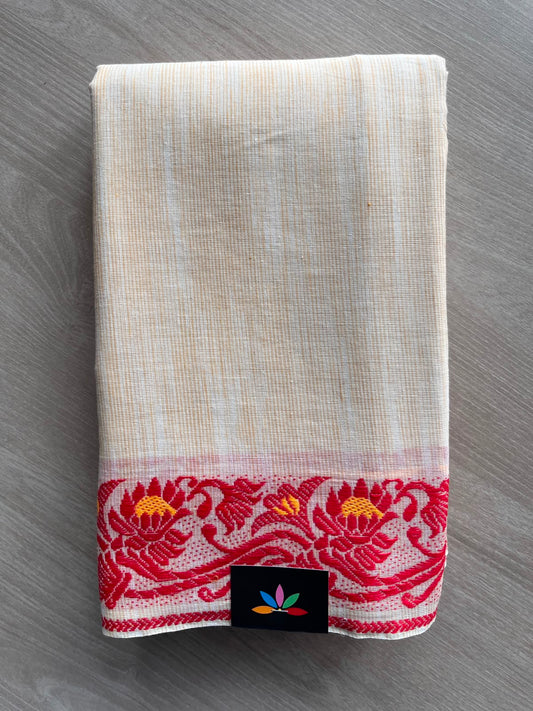 Bengal Soft Cotton Saree (Without blouse) - 34074