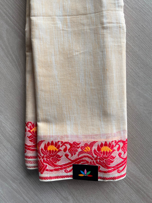 Bengal Soft Cotton Saree (Without blouse) - 34074